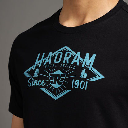 HAORAM ROYAL ENFIELD T SHIRT BLACK