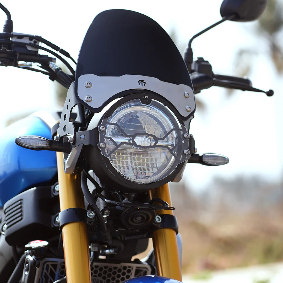 MOTO TORQUE HEADLIGHT GUARD WITH ACRYCLIC FOR YAMAHA XSR 155