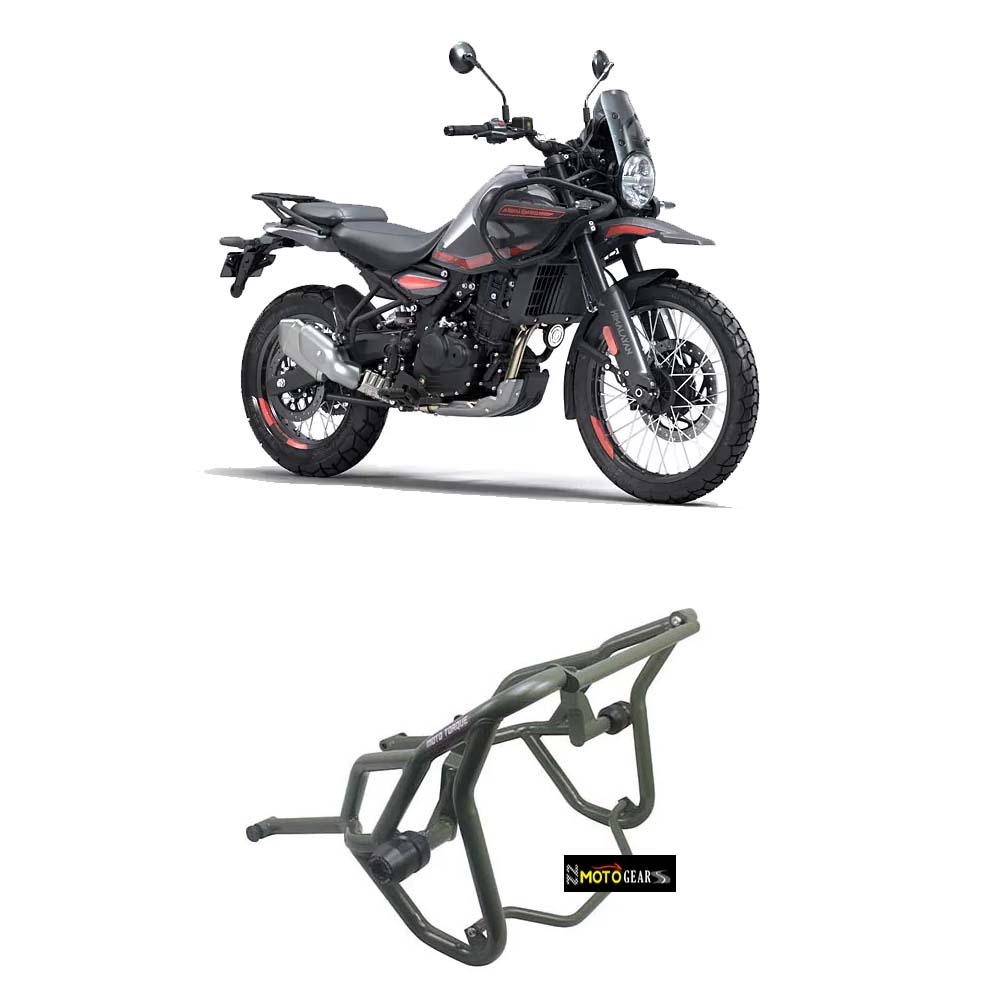 MOTO TORQUE PANTHER CRASH GUARD WITH FITTINGS GREEN FOR NEW HIMALAYAN 450