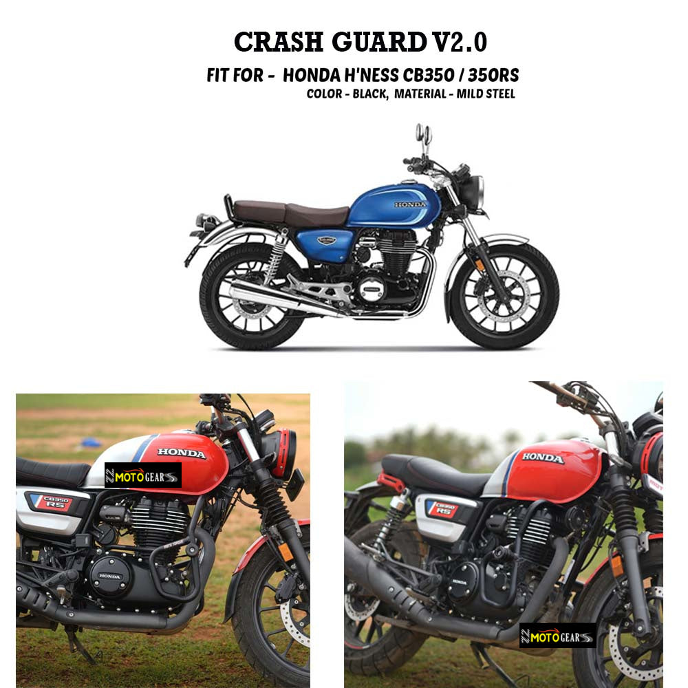 Moto Torque Crash Guard v2.0 With Fittings For Honda H'ness CB350/350RS