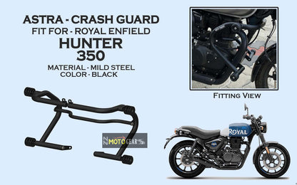 MOTO TORQUE CRASH GUARD ASTRA FOR ROYAL ENFIELD HUNTER 350