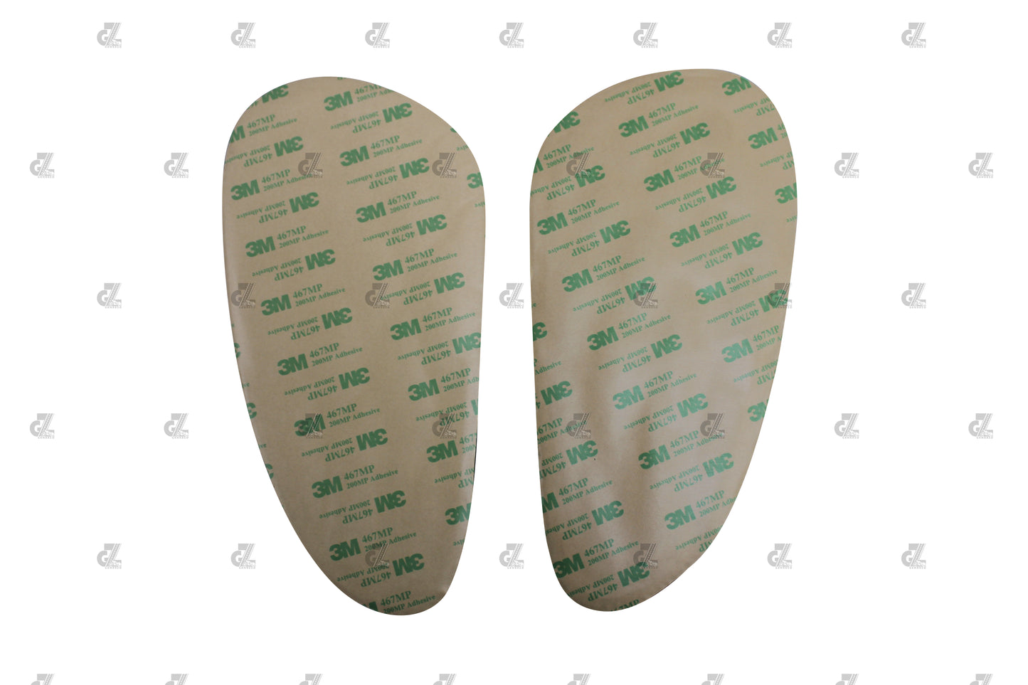 Genuine Leather Daimond Black Tank Pads with Red Thread Compatible with Triumph Speed & Scrambler 400