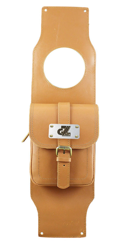 Genuine Leather Tank Strap Bag Compatible with Royal Enfield Meteor 350