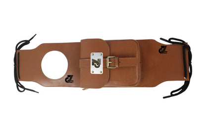 Genuine Leather Tank Strap Bag Compatible with Royal Enfield Continental GT & Interceptor 650