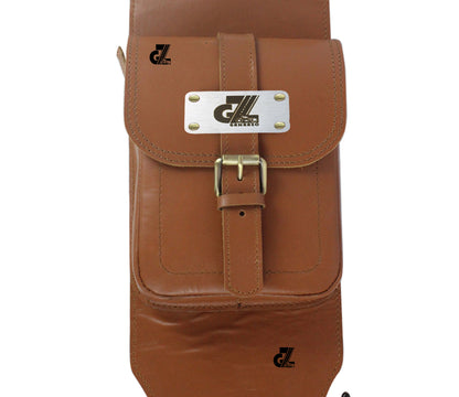 Genuine Leather Tank Strap Bag Compatible with Royal Enfield Continental GT & Interceptor 650