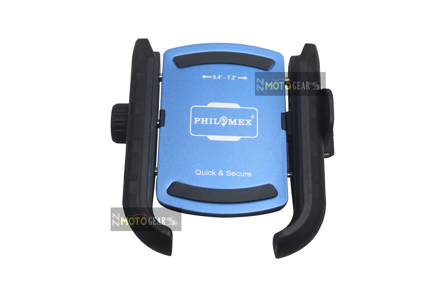 Philomex Universal Motorcycle Scooter Clip On Mobile Holder Blue