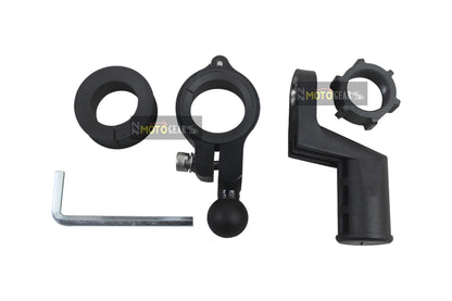 Philomex Universal Motorcycle Scooter Clip On Mobile Holder Blue