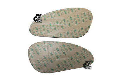 Genuine Leather Union Jack Tan Tank Pad with Tan Thread Compatible with Triumph Speed & Scrambler 400