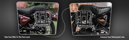Black Saddle Stay Pair Right & Left Side Fit for Royal Enfield New Bullet 350