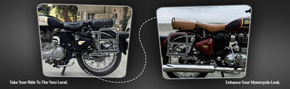 Black Saddle Stay Pair Right & Left Side Fit for Royal Enfield Old Classic 350/500