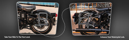 Black Saddle Stay Pair Right & Left Side Fit for Royal Enfield Old Classic 350/500