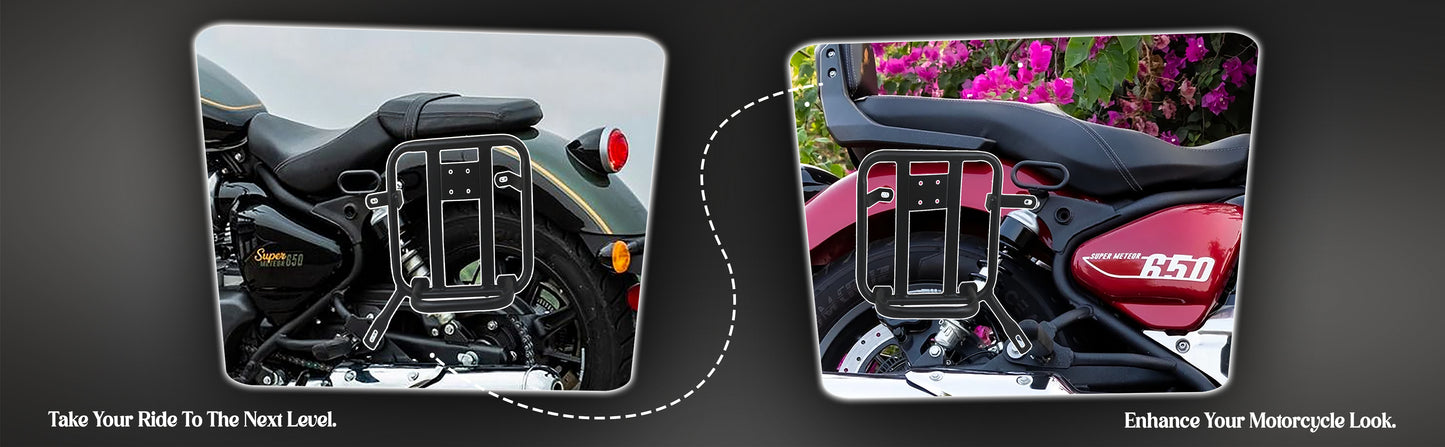 Black Saddle Stay Pair Right & Left Side Fit for Royal Enfield Super Meteor 650