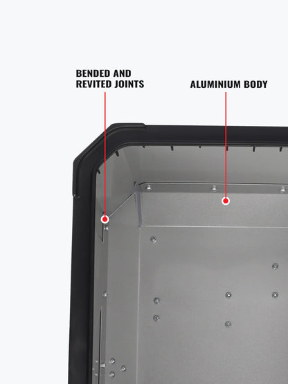 Jb Racing Top Case X 65L Premium With Back Rest Pad For all Motercycle