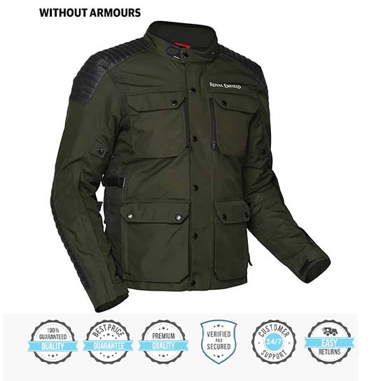 ROYAL ENFIELD KHARDUNGLA V2 RIDING JACKET SHELL OLIVE