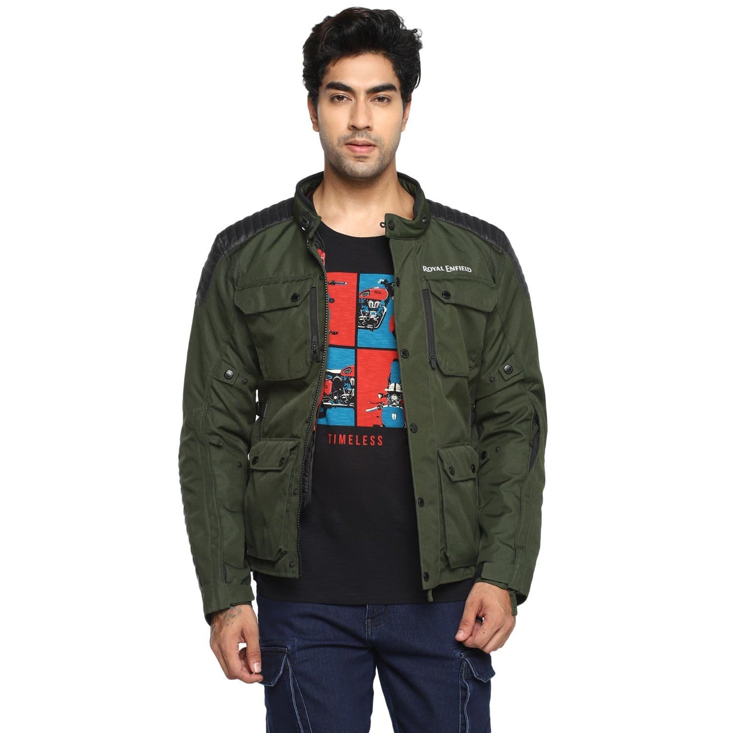 ROYAL ENFIELD KHARDUNGLA V2 RIDING JACKET SHELL OLIVE