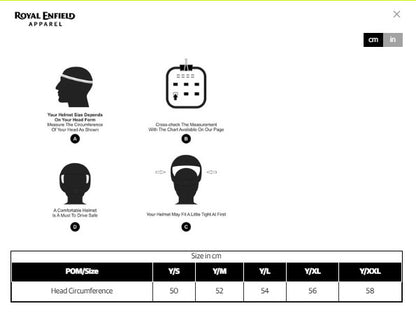 Royal Enfield Motocross Kids Helmet Blue