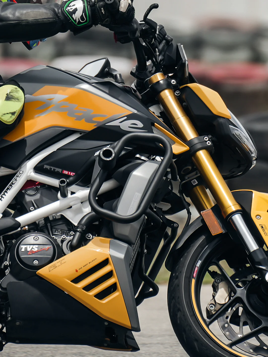 Legundary Thanos Crash Guard With Slider For TVS Apache RTR 310