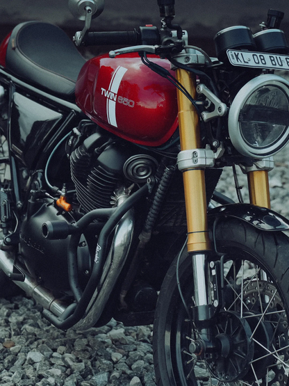 Legundary Thanos Crash Guard With Slider For Royal Enfield Interceptor 650