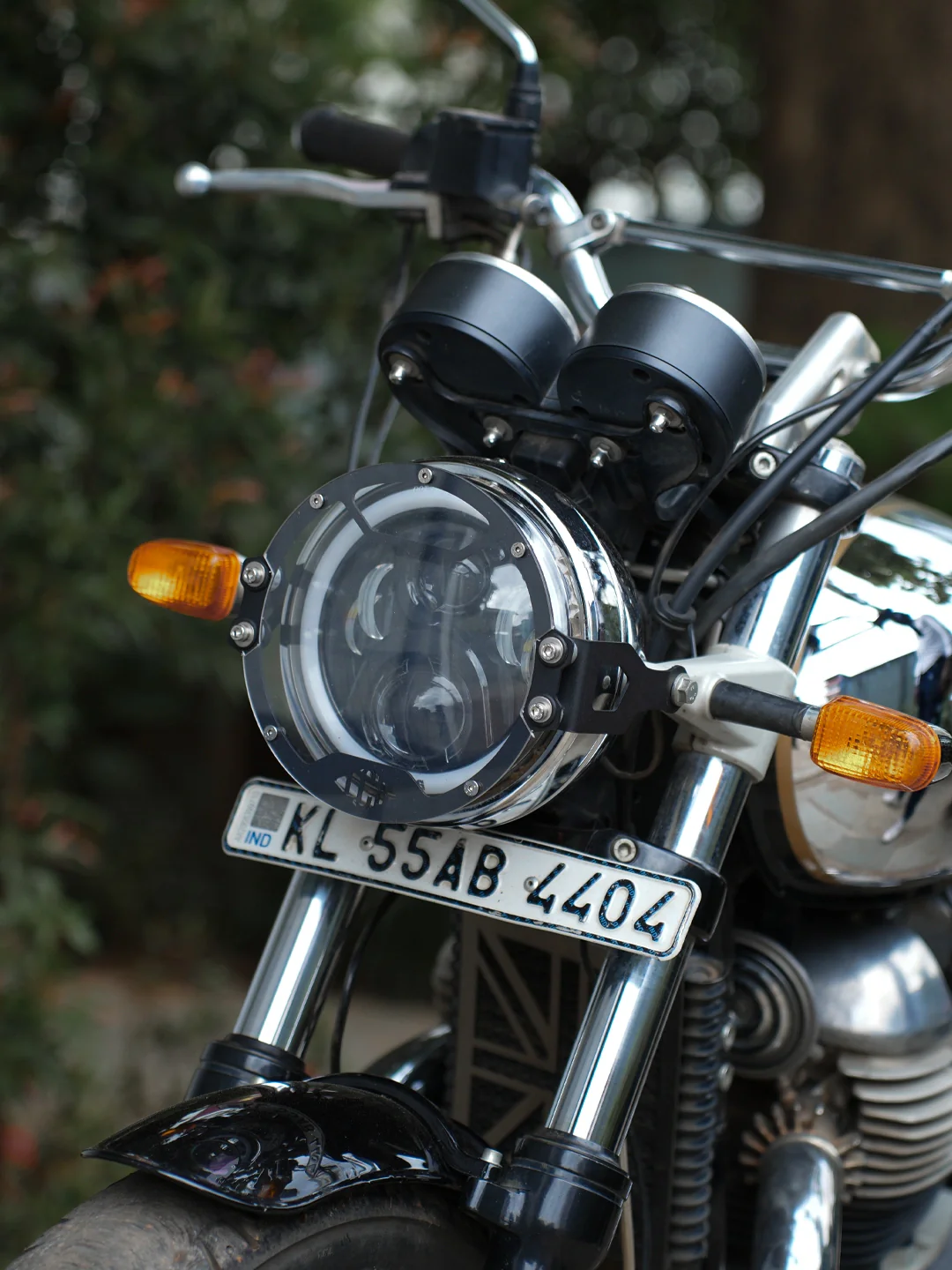 Legundary Oculus Headlight Shield For Royal Enfield Interceptor 650