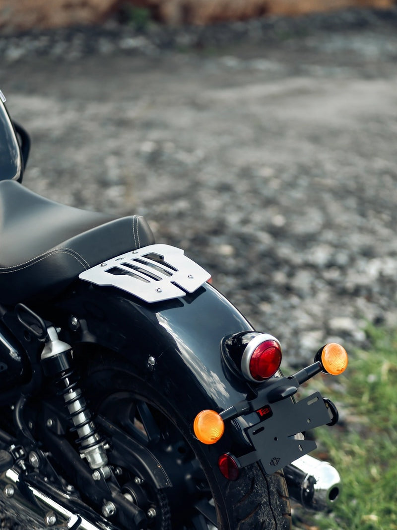 Legundary Vermillion Solo Carrier For Royal Enfield Super Meteor 650