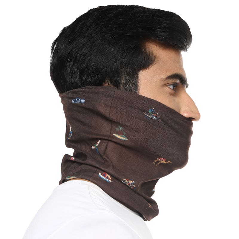 ROYAL ENFIELD LEAVE HOME HEADGEAR BROWN