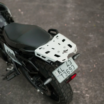 LEGUNDARY ATLAS LUGGAGE CARRIER BLACK AND SILVER FOR TRIUMPH TRACKER 400