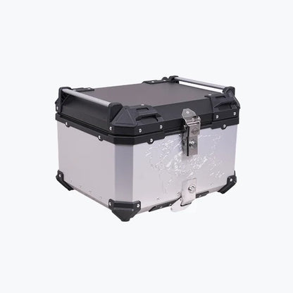 LEGUNDARY FORT KNOX SERIES TC 55L ALUMINIUM TOP BOX SILVER FOR ALL MOTORCYCLES