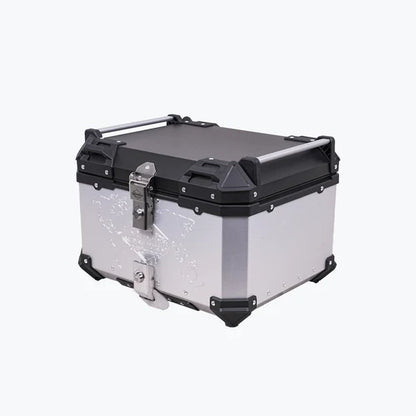LEGUNDARY FORT KNOX SERIES TC 55L ALUMINIUM TOP BOX SILVER FOR ALL MOTORCYCLES