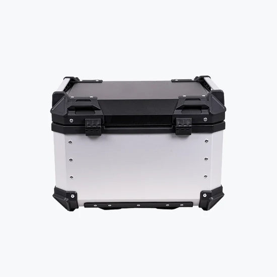 LEGUNDARY FORT KNOX SERIES TC 55L ALUMINIUM TOP BOX SILVER FOR ALL MOTORCYCLES