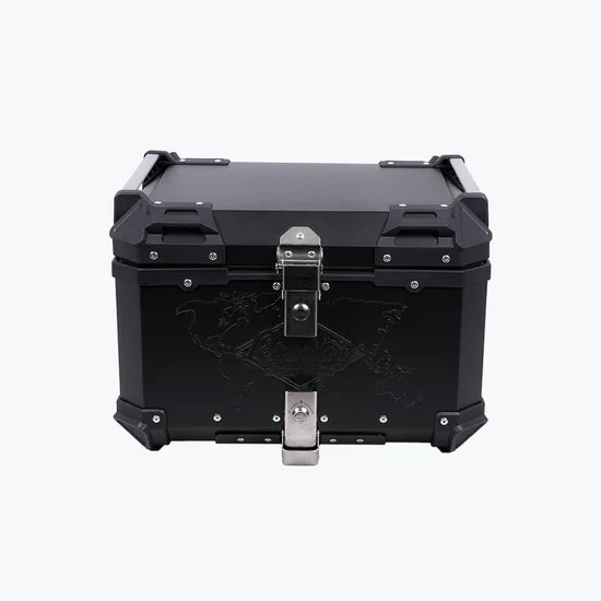 LEGUNDARY FORT KNOX SERIES TC 55L ALUMINIUM TOP BOX BLACK FOR ALL MOTORCYCLES