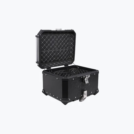 LEGUNDARY FORT KNOX SERIES TC 55L ALUMINIUM TOP BOX BLACK FOR ALL MOTORCYCLES