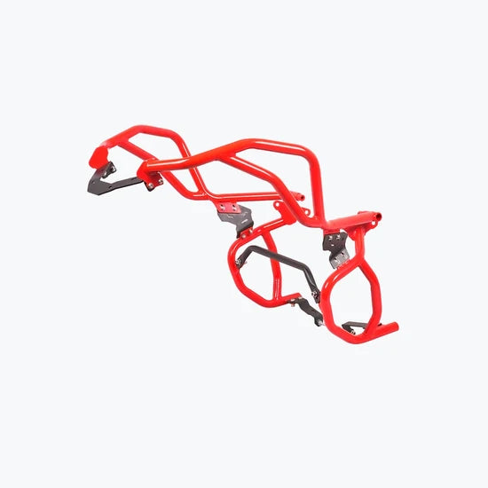 LEGUNDARY RAPTOR CRASH GUARD UPPER & LOWER SET FOR TVS APACHE RTX 300 (RED)