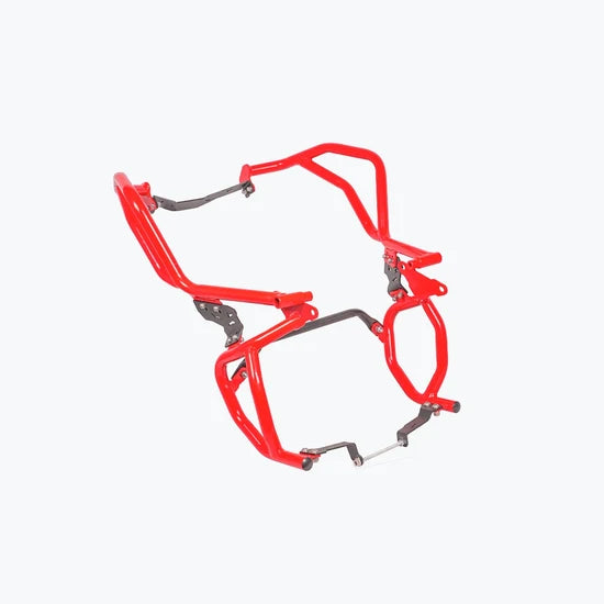 LEGUNDARY RAPTOR CRASH GUARD UPPER & LOWER SET FOR TVS APACHE RTX 300 (RED)