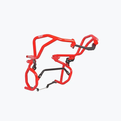 LEGUNDARY RAPTOR CRASH GUARD UPPER & LOWER SET FOR TVS APACHE RTX 300 (RED)