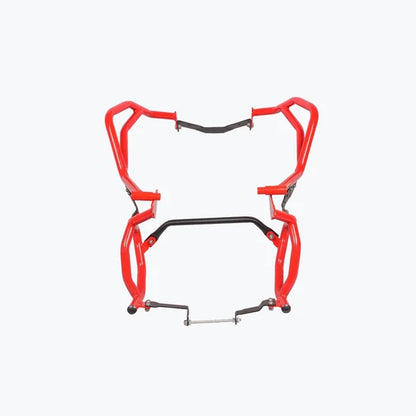 LEGUNDARY RAPTOR CRASH GUARD UPPER & LOWER SET FOR TVS APACHE RTX 300 (RED)
