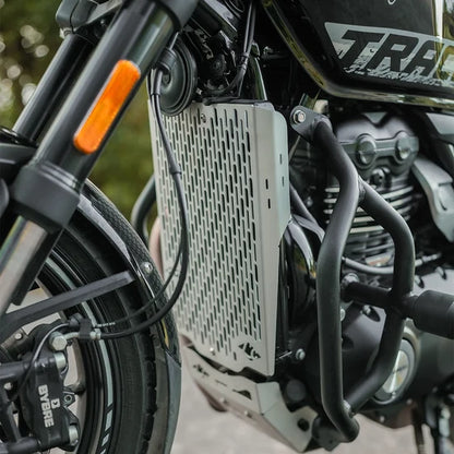 LEGUNDARY VECTOR RADIATOR GRILL SILVER FOR TRIUMPH TRACKER 400, SCRAMBLER 400X & SPEED 400 T4