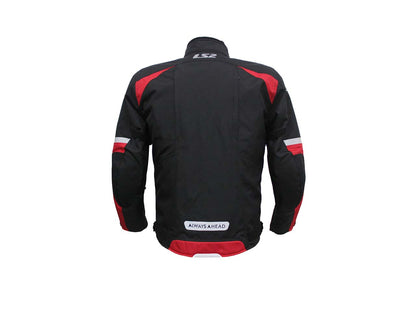 LS2 SERRA MESH BLACK RED JACKET