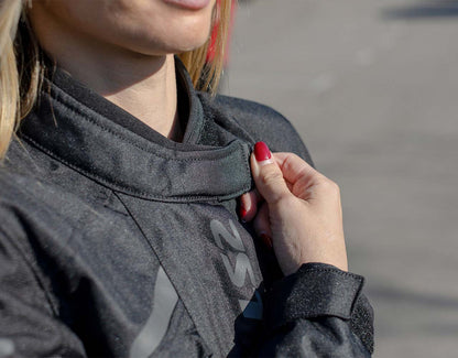 LS2 SERRA MESH BLACK RED JACKET
