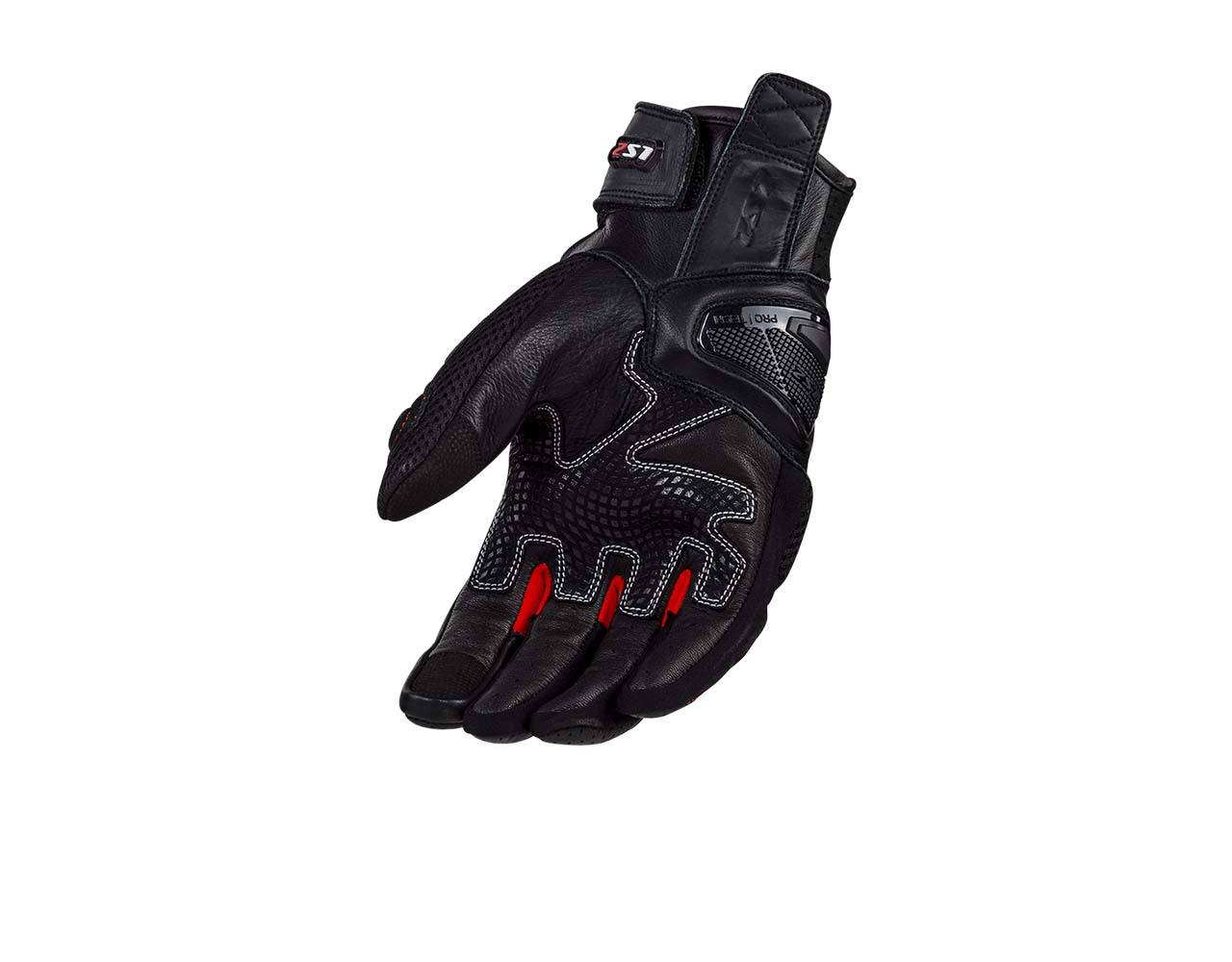 LS2 SPARK II AIR GLOVES BLACK RED WHITE