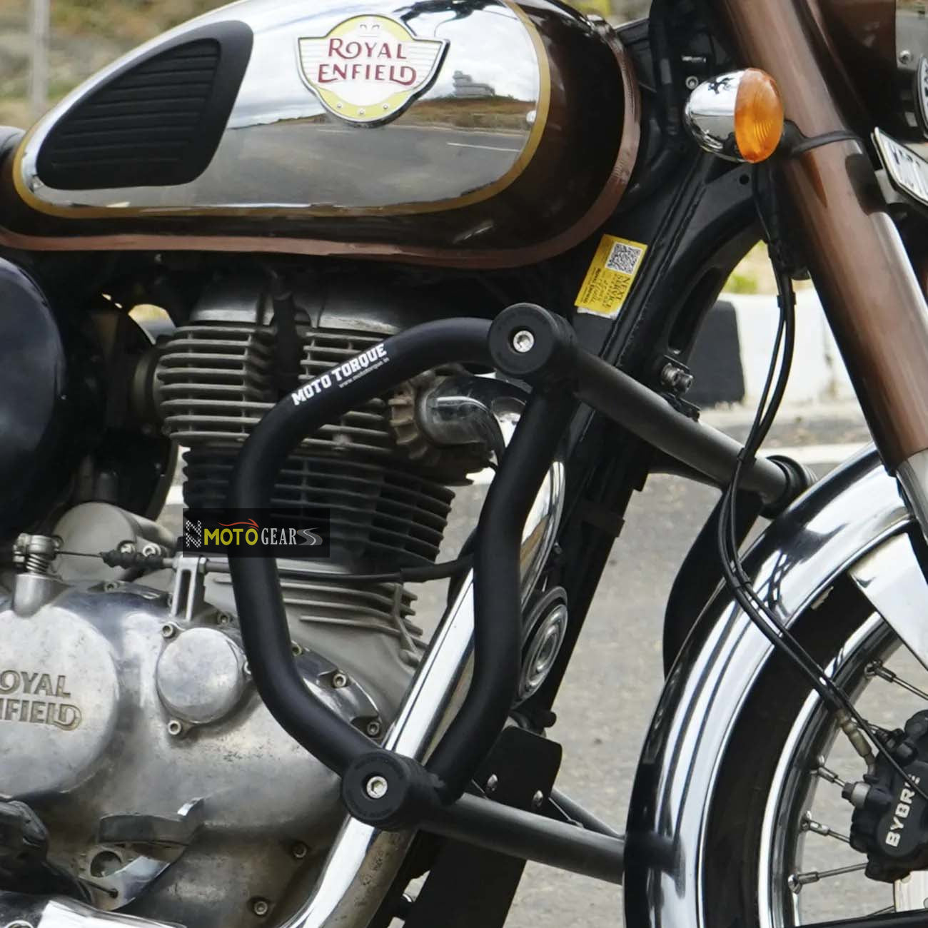 MOTO TORQUE THE BULL CRASH GUARD FOR ROYAL ENFIELD NEW CLASSIC 350 REBORN