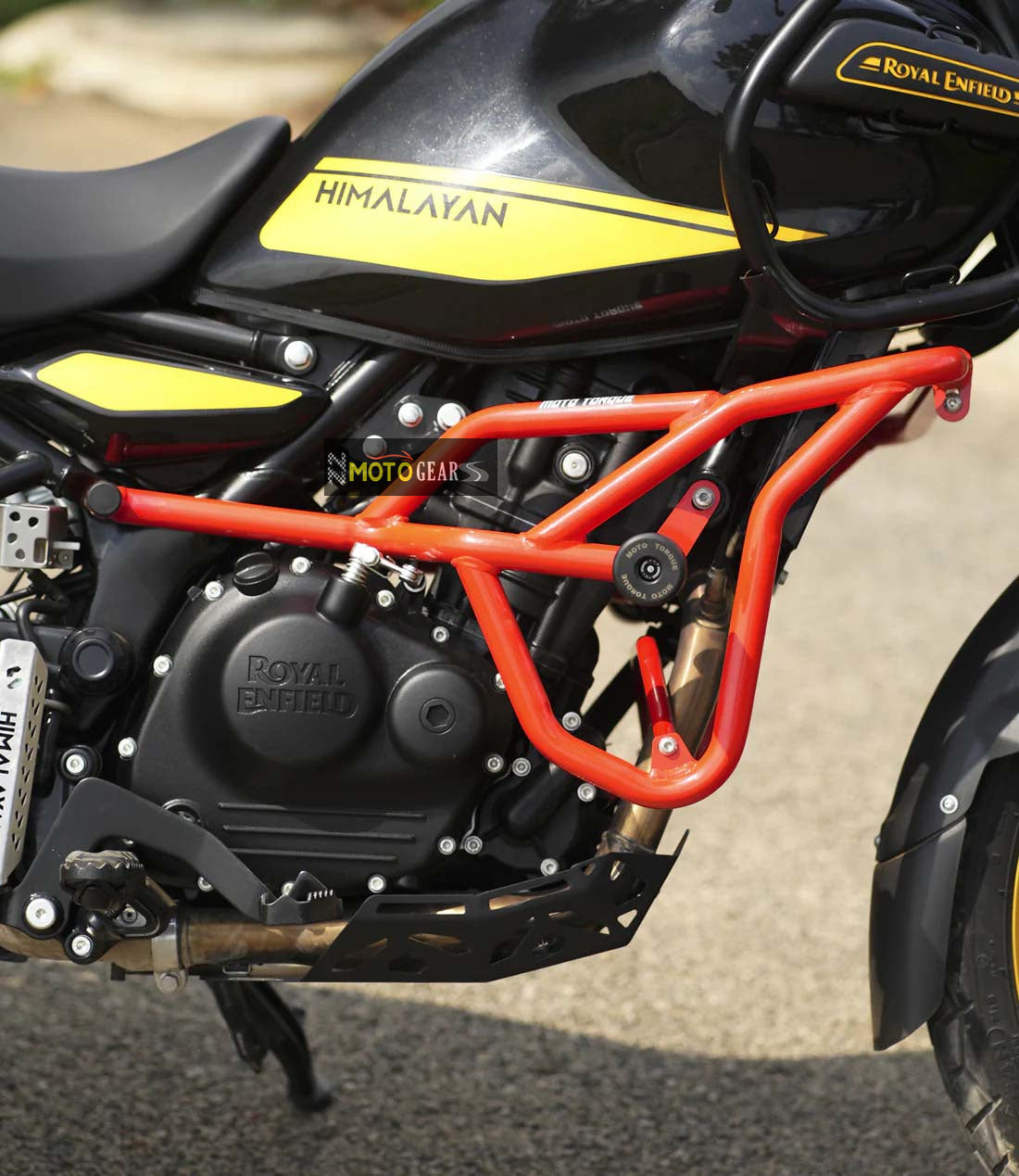 MOTO TORQUE PANTHER CRASH GUARD RED FOR NEW HIMALAYAN 450