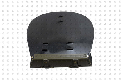 Leather Saddle Bag Green with Saddle Stay Pair New Classic 350 Reborn