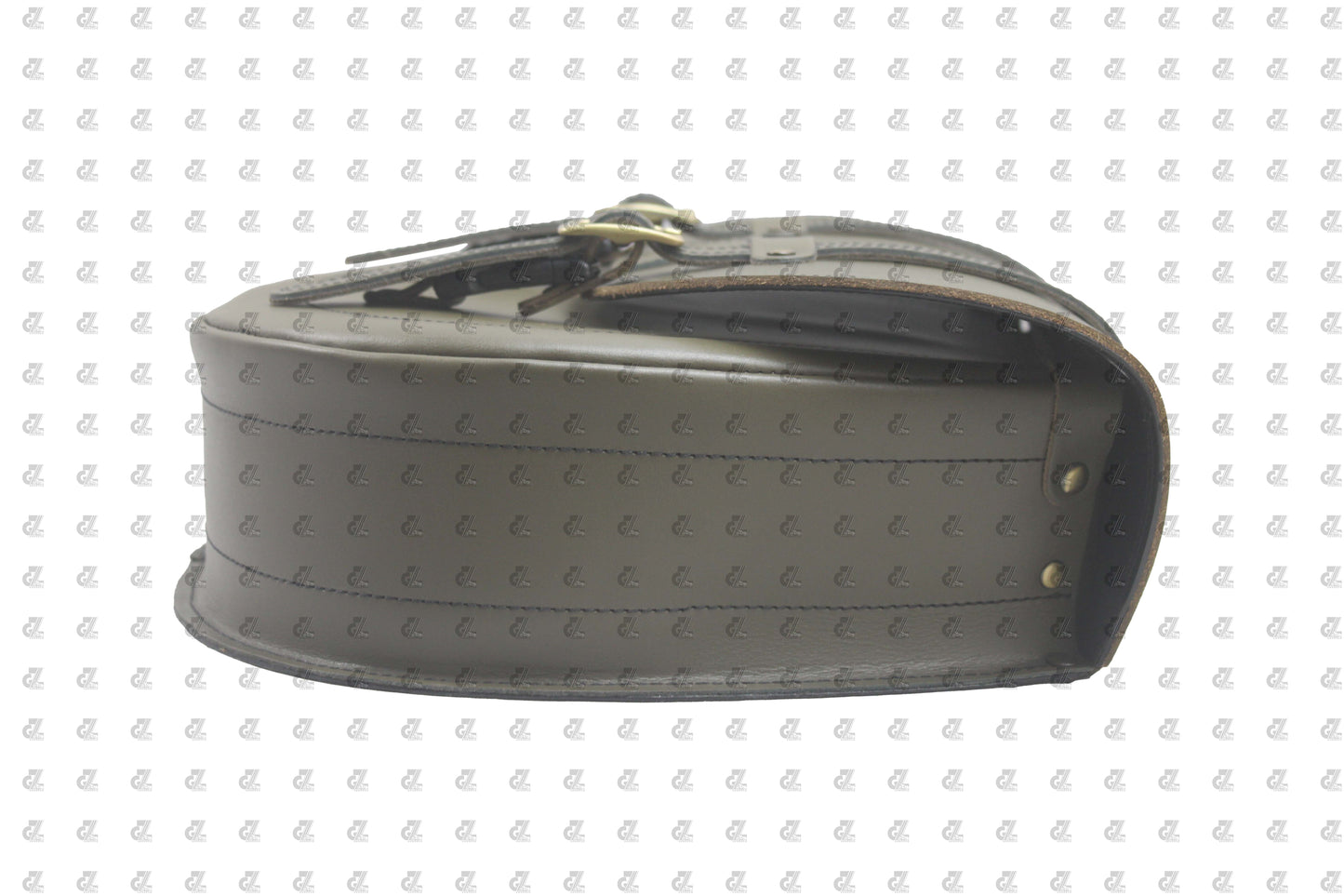 Leather Saddle Bag Green with Saddle Stay Pair New Classic 350 Reborn