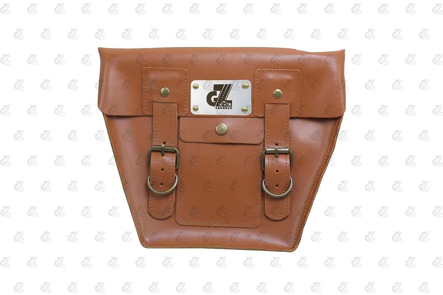 Leather Side Pannel Bag Tan Color with Straps & Rain Cover for Royal Enfield Continental GT & Interceptor 650