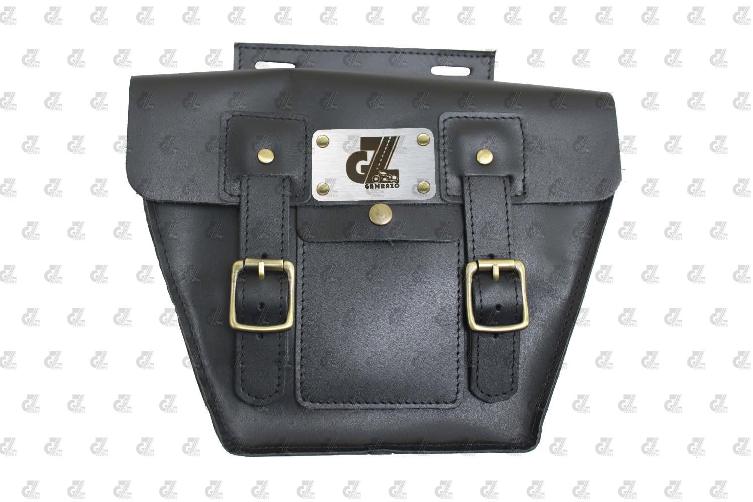 Leather Side Pannel Bag with Straps & Rain Cover for Royal Enfield Continental GT & Interceptor 650
