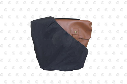 Leather Side Pannel Bag Tan Color with Straps & Rain Cover for Royal Enfield Continental GT & Interceptor 650