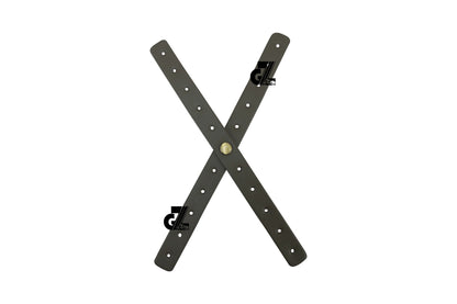 Leather Sticker Head Lamp X Perforated & Handgrip Straps Pair Olive For TVS Ronin, Hero Xpulse 200 210 Mavrick 440, Honda CB350 Hness CB350 CB350RS CB300R