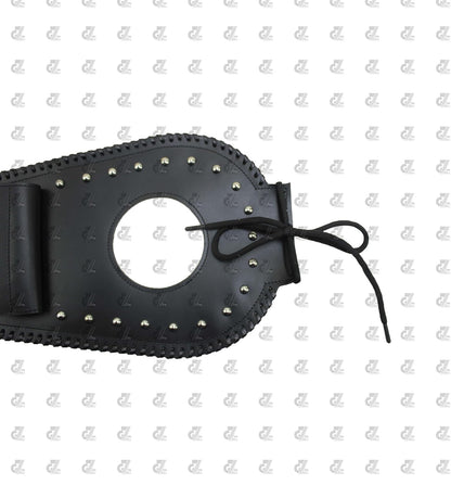 Leather Tank Strap Bag With Pouch Black for Royal Enfield Super Meteor 650