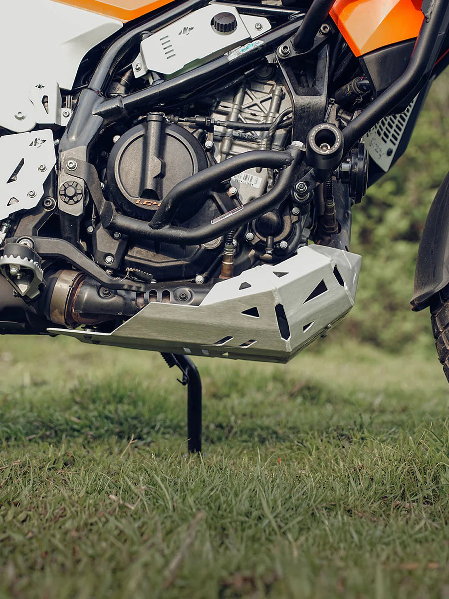 Legundary Vambrace Bash Plate Silver KTM Advanture 390 2025 Model