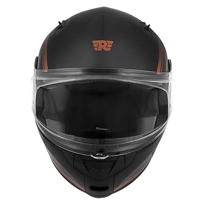Royal Enfield Lightwing Modular Riding Helmet Black With Copper Strep